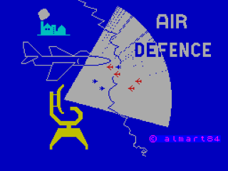 Air Defence title screen for ZX Spectrum